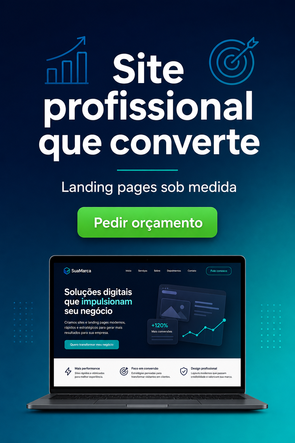 Anúncio: site profissional que converte — fale no WhatsApp com Matheus Santos